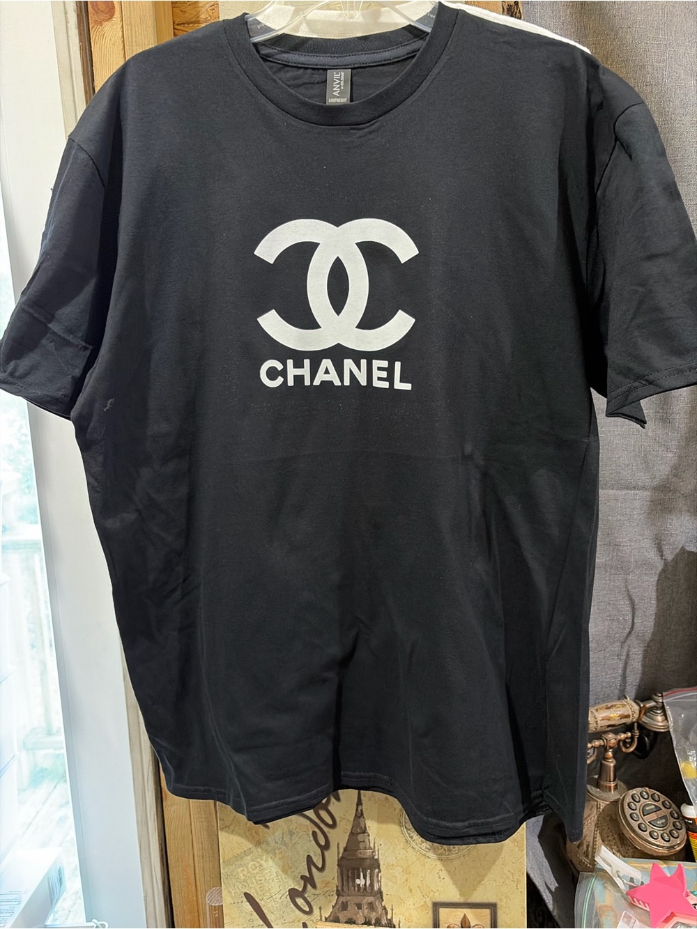 Black Short Sleeve Logo Tee
